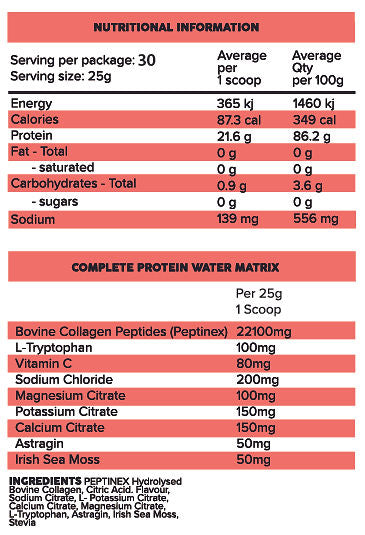 Complete Collagen Protein Water + Hydration by Primabolics
