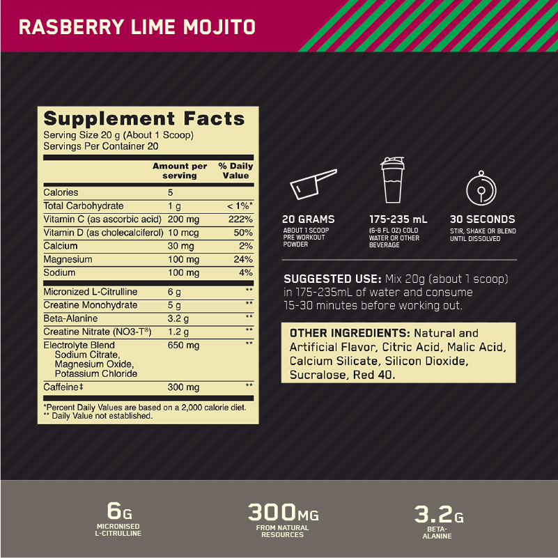 Gold Standard Pre Advanced by Optimum Nutrition - Sardo Nutrition