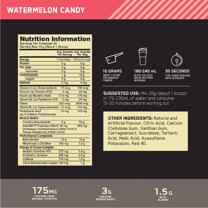 Gold Standard Pre-Workout by Optimum Nutrition - Sardo Nutrition