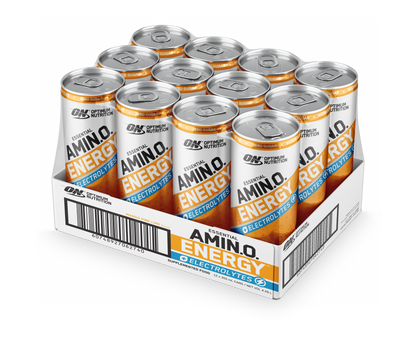 Amino Energy + Electrolytes Sparkling RTD by Optimum Nutrition (Box of 12 Cans)