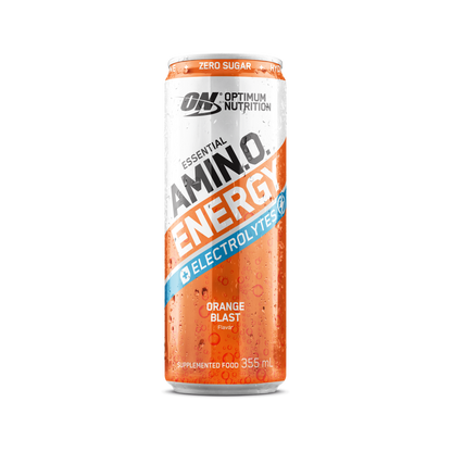 Amino Energy + Electrolytes Sparkling RTD by Optimum Nutrition (Box of 12 Cans)